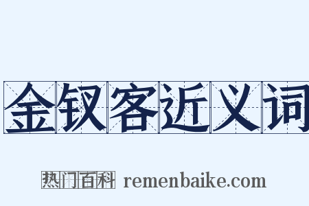 金钗客近义词是什么意思的图片